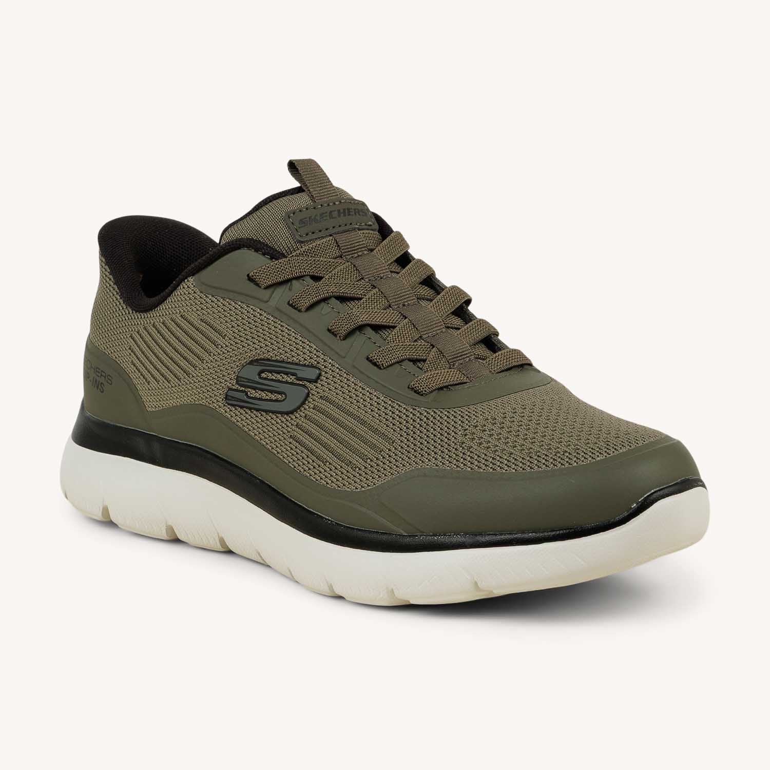 Baskets Homme SKECHERS SUMMITS LEYTER SLIP INS Vert