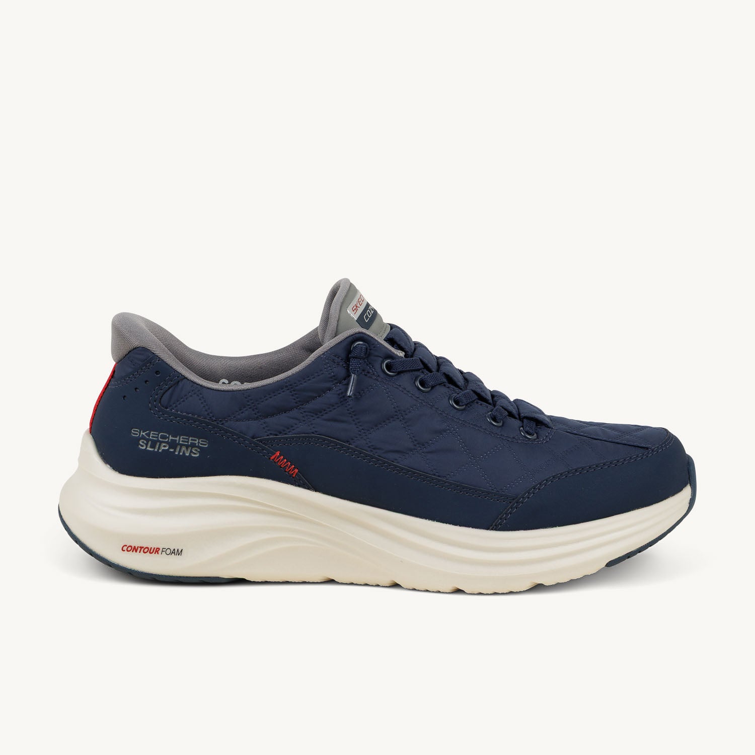 Baskets Homme SKECHERS CONTOUR FOAM COZY FIT SLIP INS Bleu