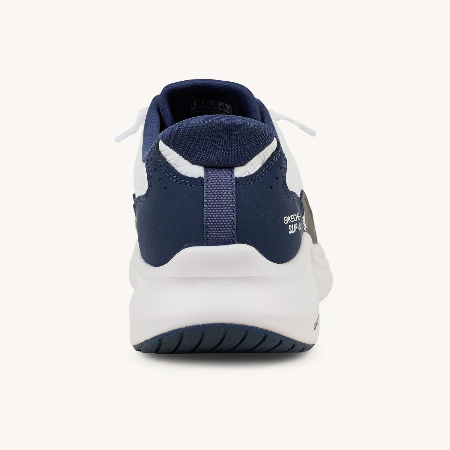 Baskets Homme SKECHERS CONTOUR FOAM COZY FIT SLIP INS Blanc