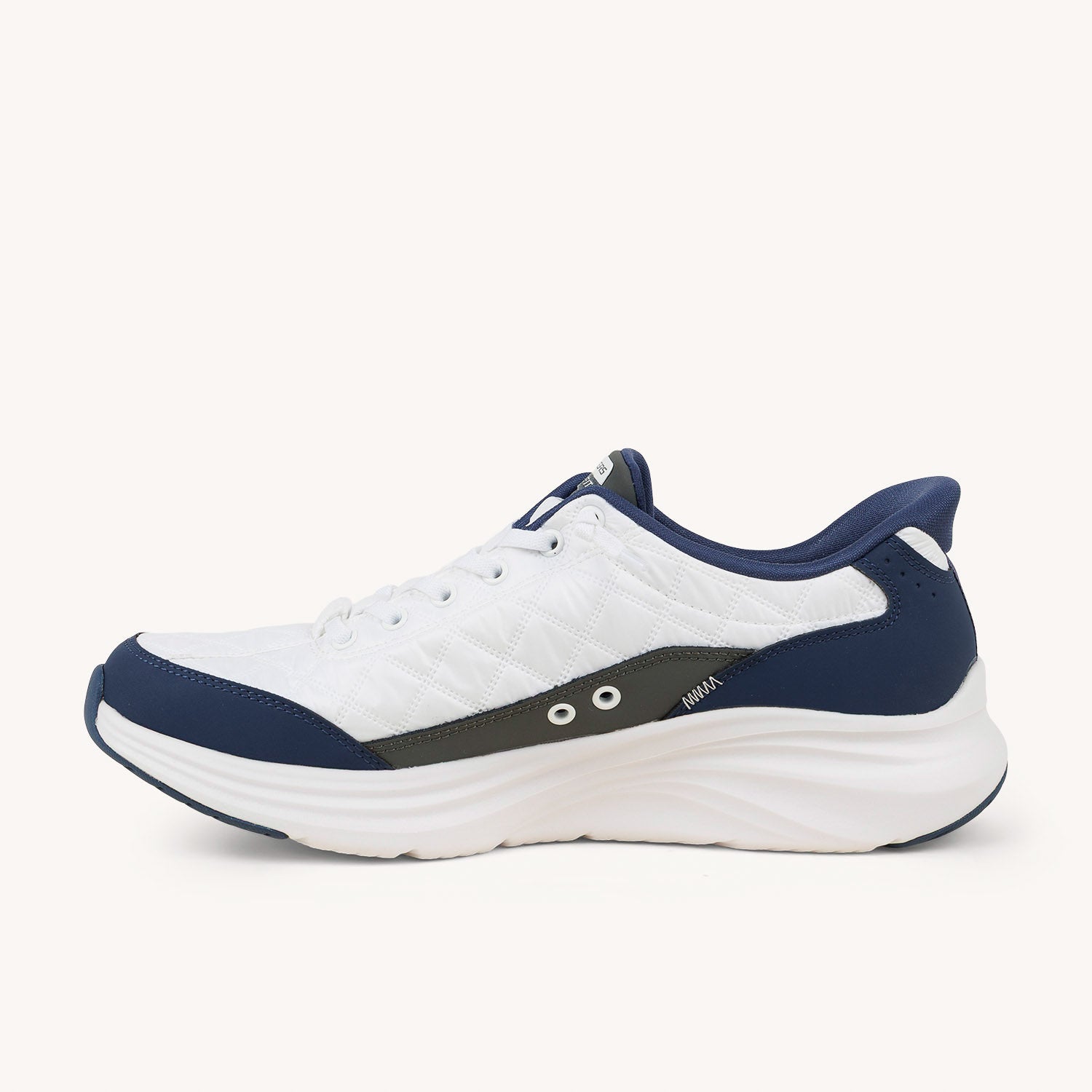 Baskets Homme SKECHERS CONTOUR FOAM COZY FIT SLIP INS Blanc