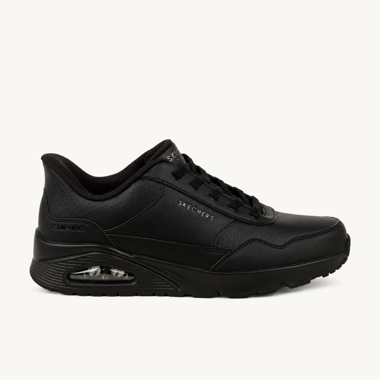 Baskets Homme SKECHERS UNO BANKSIA LUXE SLIP INS Noir