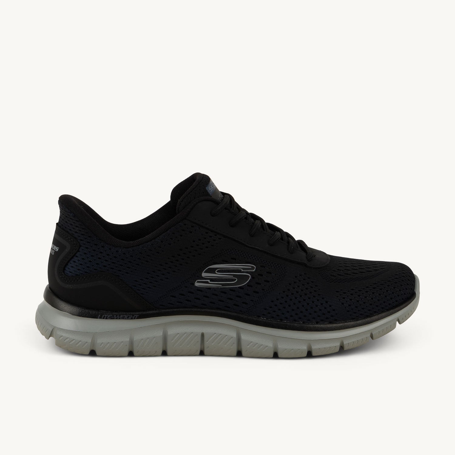 Baskets Homme SKECHERS TRACK REVNO SLIP INS Noir