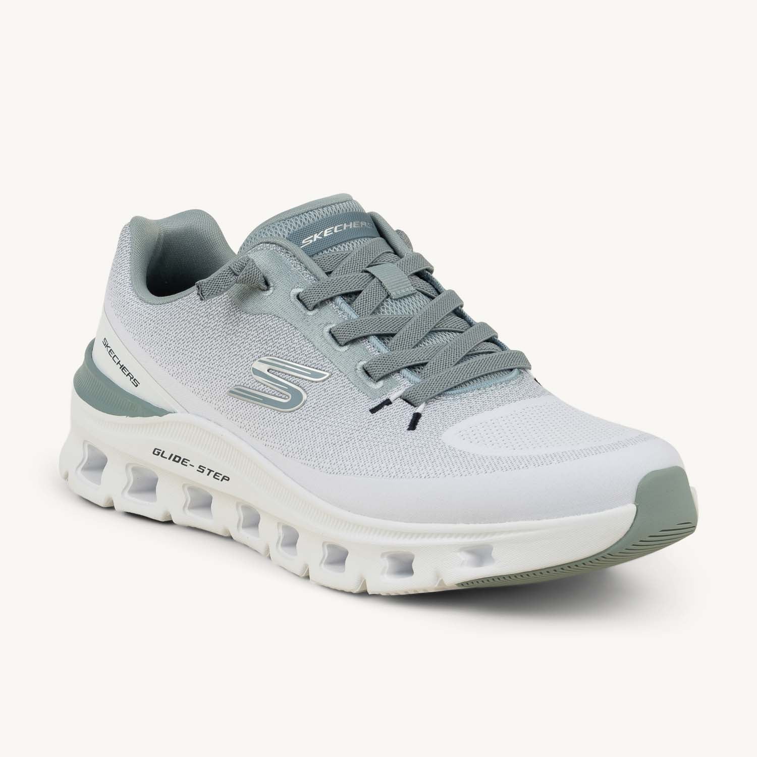 Baskets Homme SKECHERS GLIDE STEP Gris