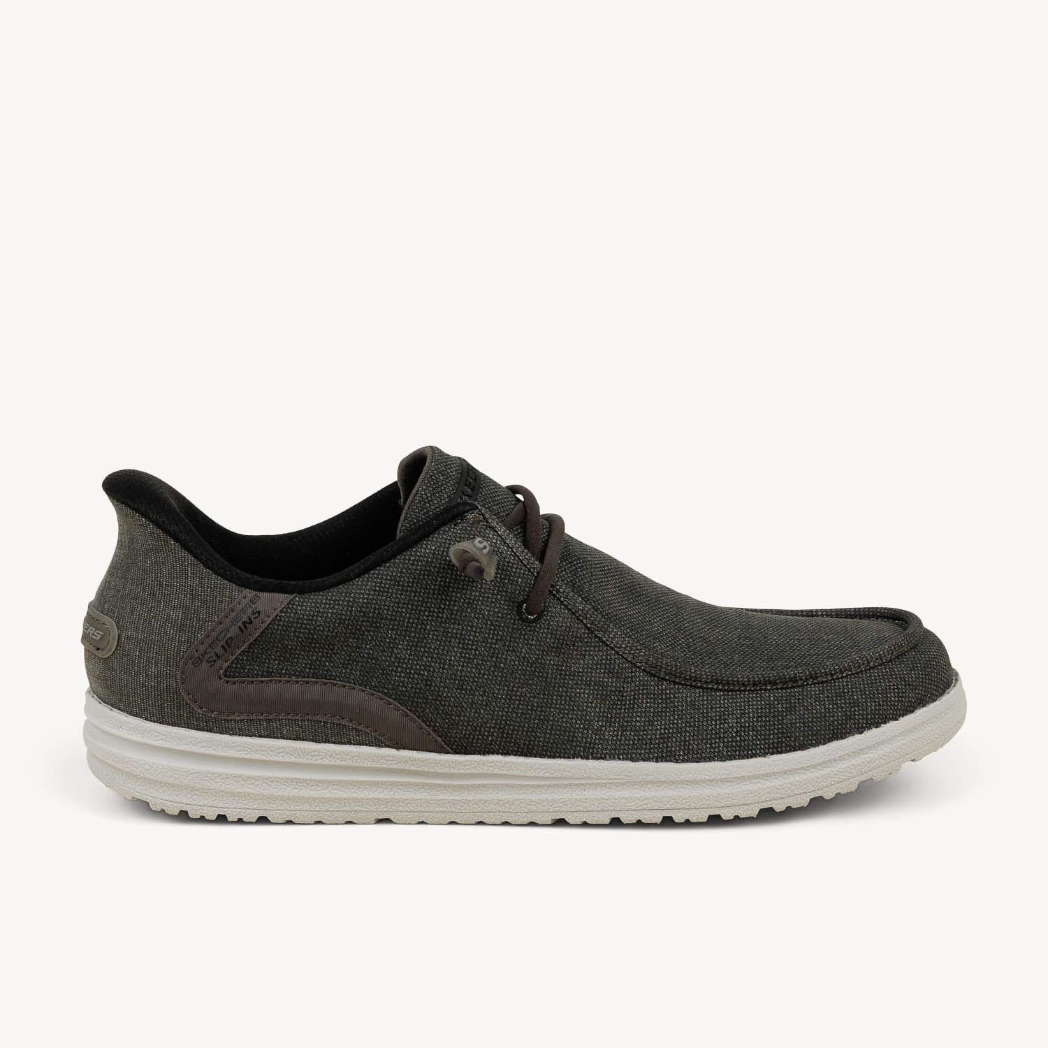 Chaussures bateau Homme SKECHERS MELSON CORONADO SLIP INS Gris