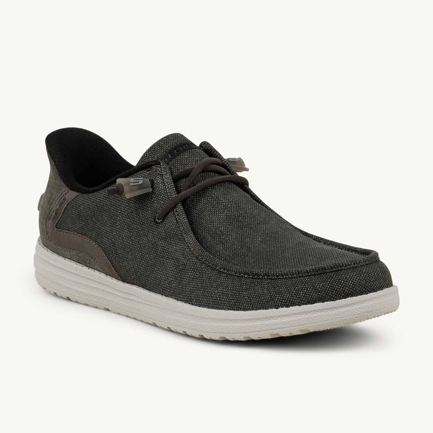 Chaussures bateau Homme SKECHERS MELSON CORONADO SLIP INS Gris