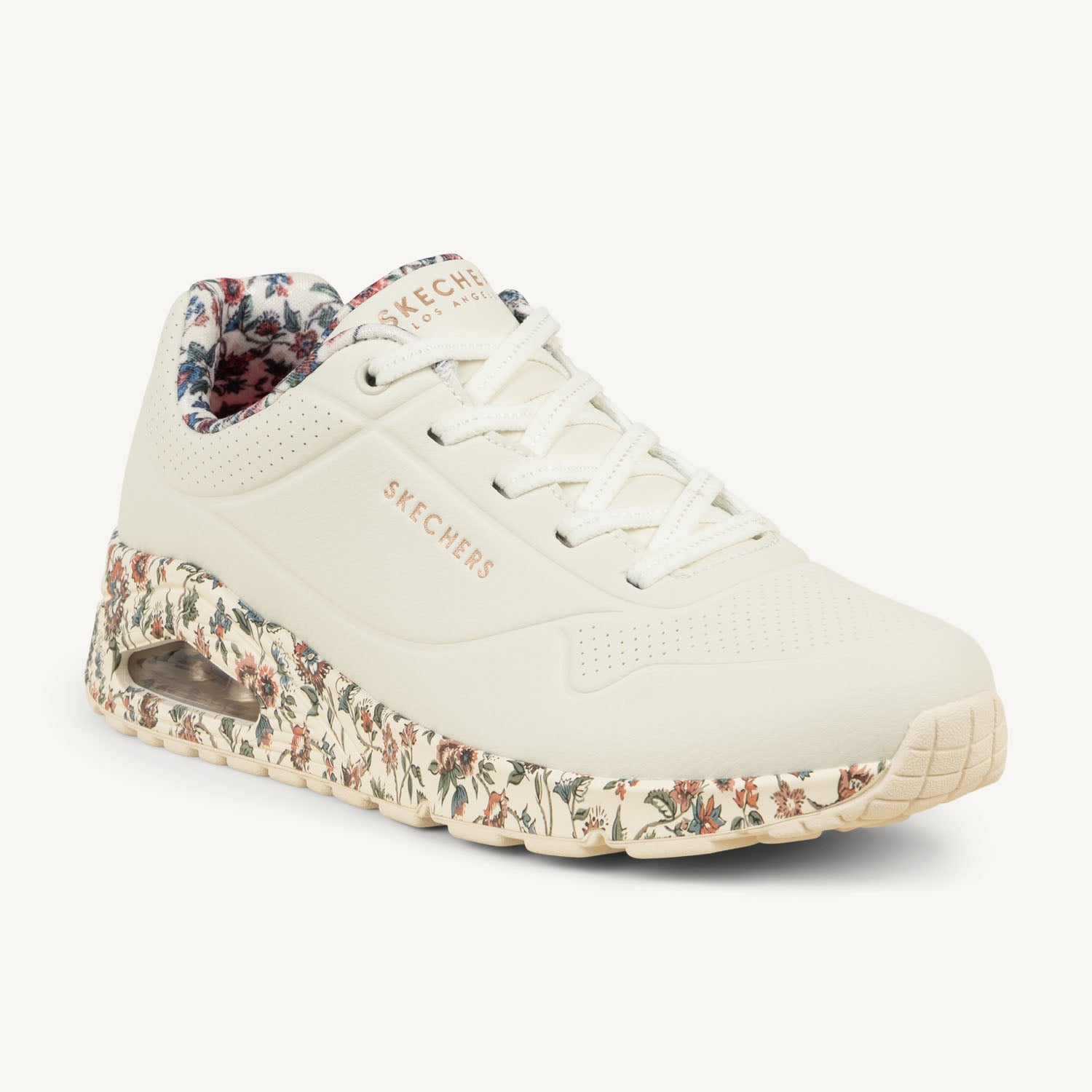 Baskets Femme SKECHERS UNO SAFARI TIME Blanc