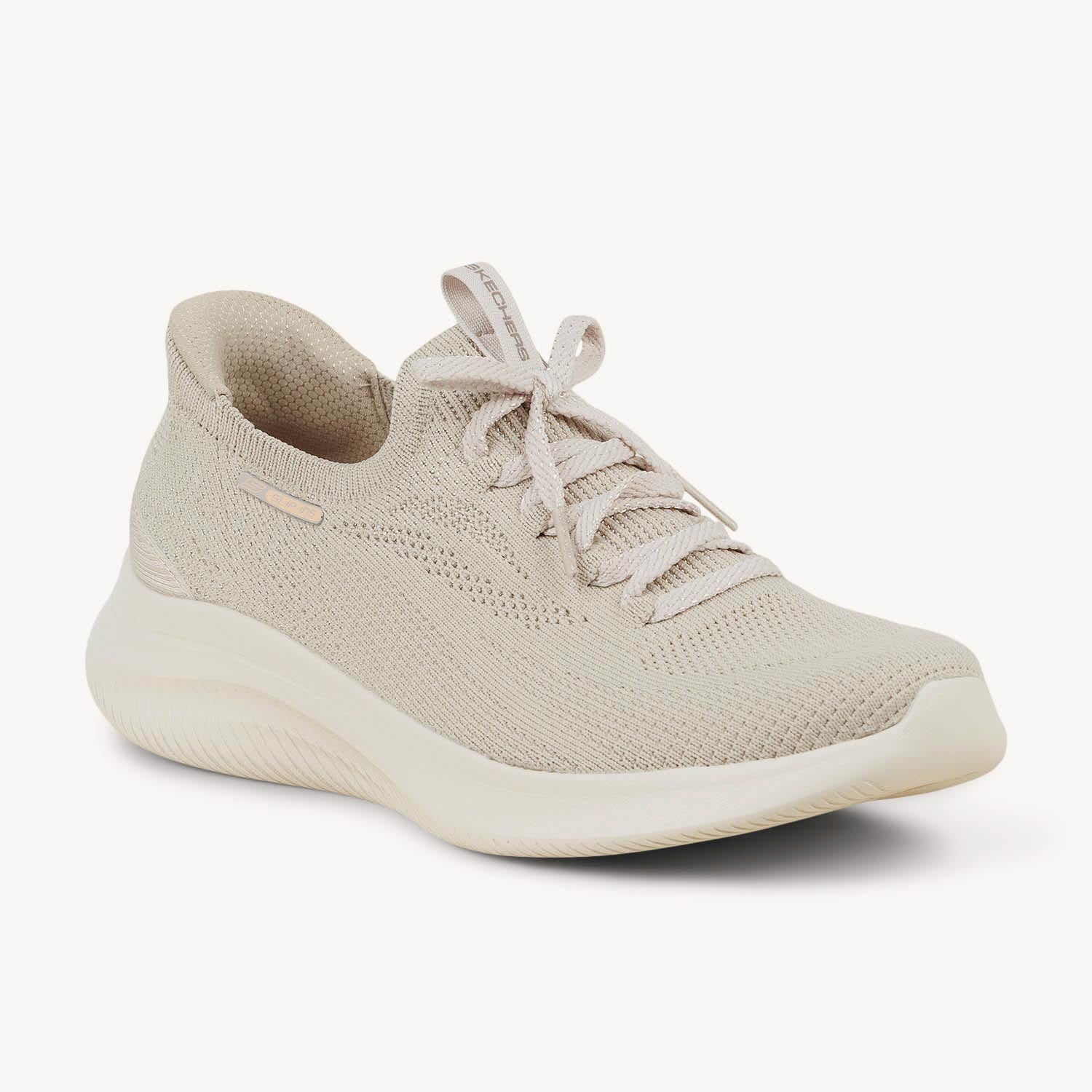 Baskets Femme SKECHERS ULTRA FLEX 4.0 SLIP INS Beige
