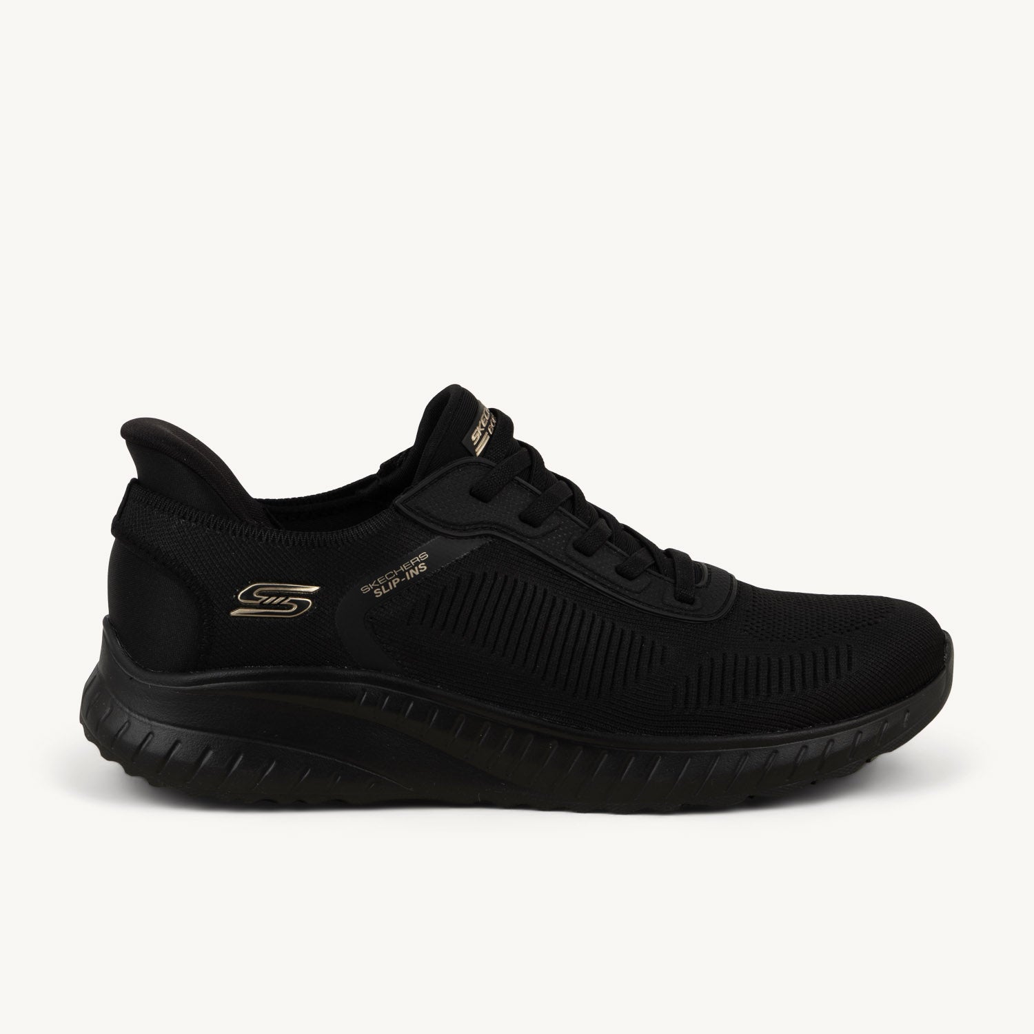 Baskets Femme SKECHERS BOBS SLIP INS Noir