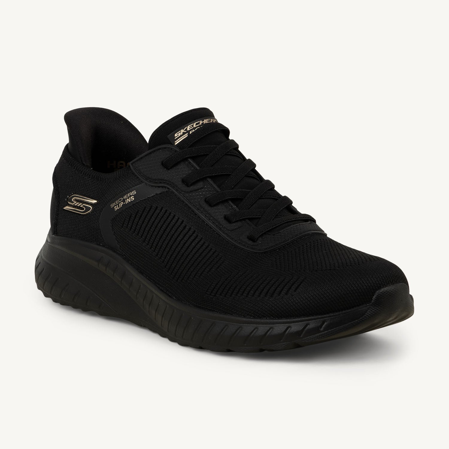 Baskets Femme SKECHERS BOBS SLIP INS Noir