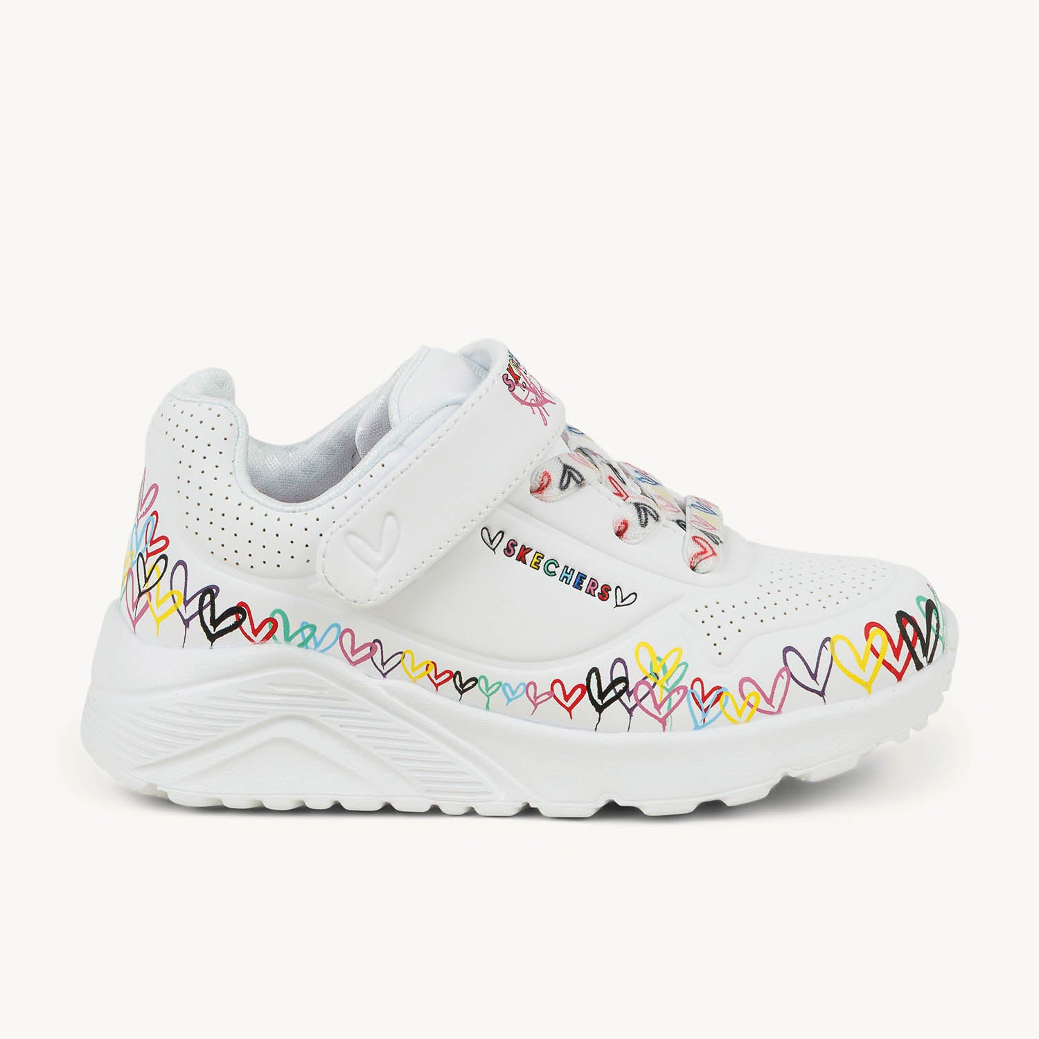 Baskets Enfant SKECHERS UNO Blanc