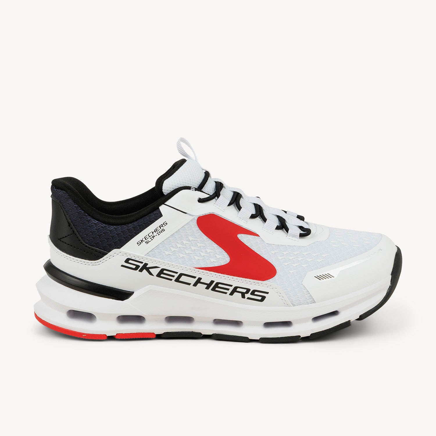 Baskets Enfant SKECHERS GLIDE STEP SLIP INS Blanc