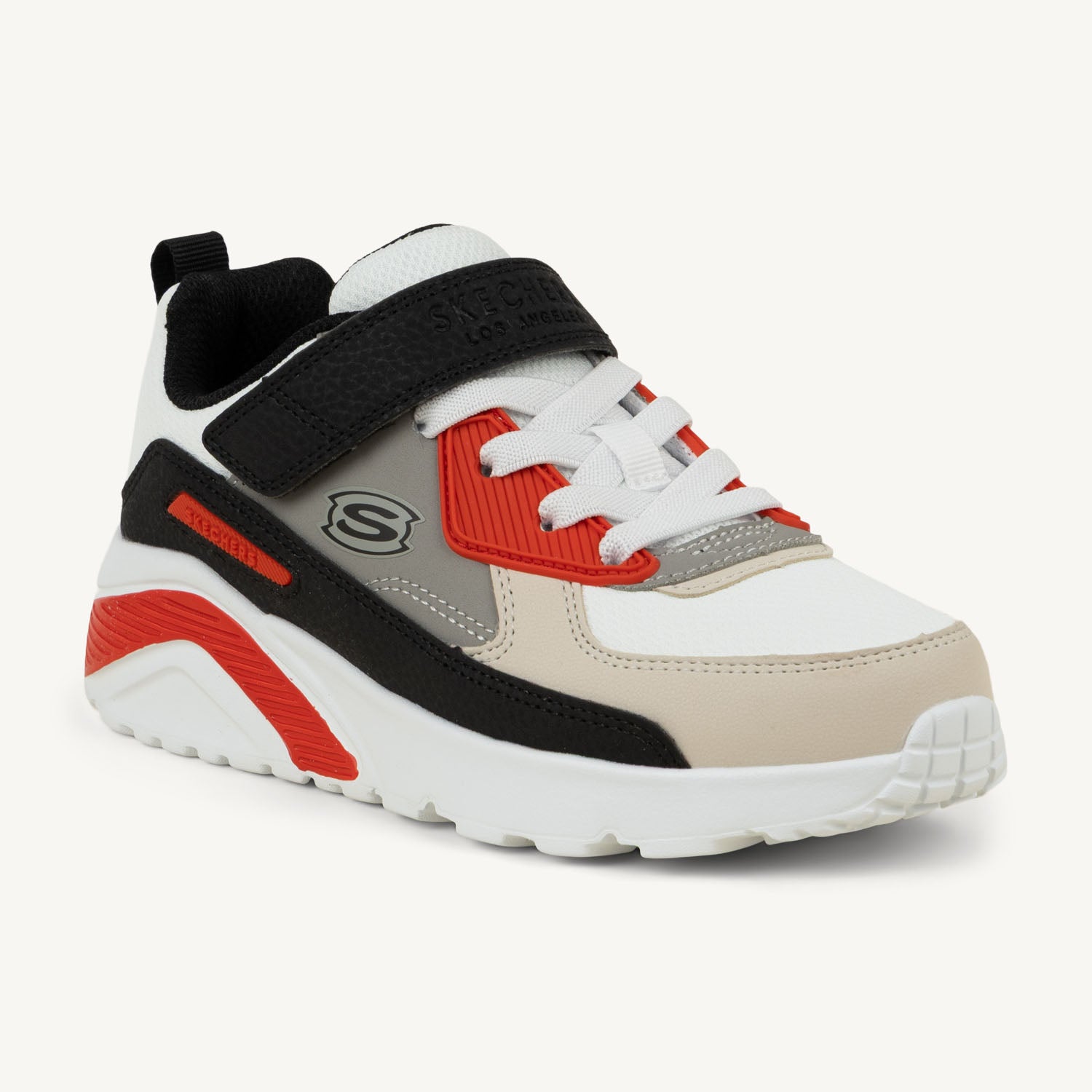 Baskets Enfant SKECHERS UNO LITE REVIVAL EDGE Blanc