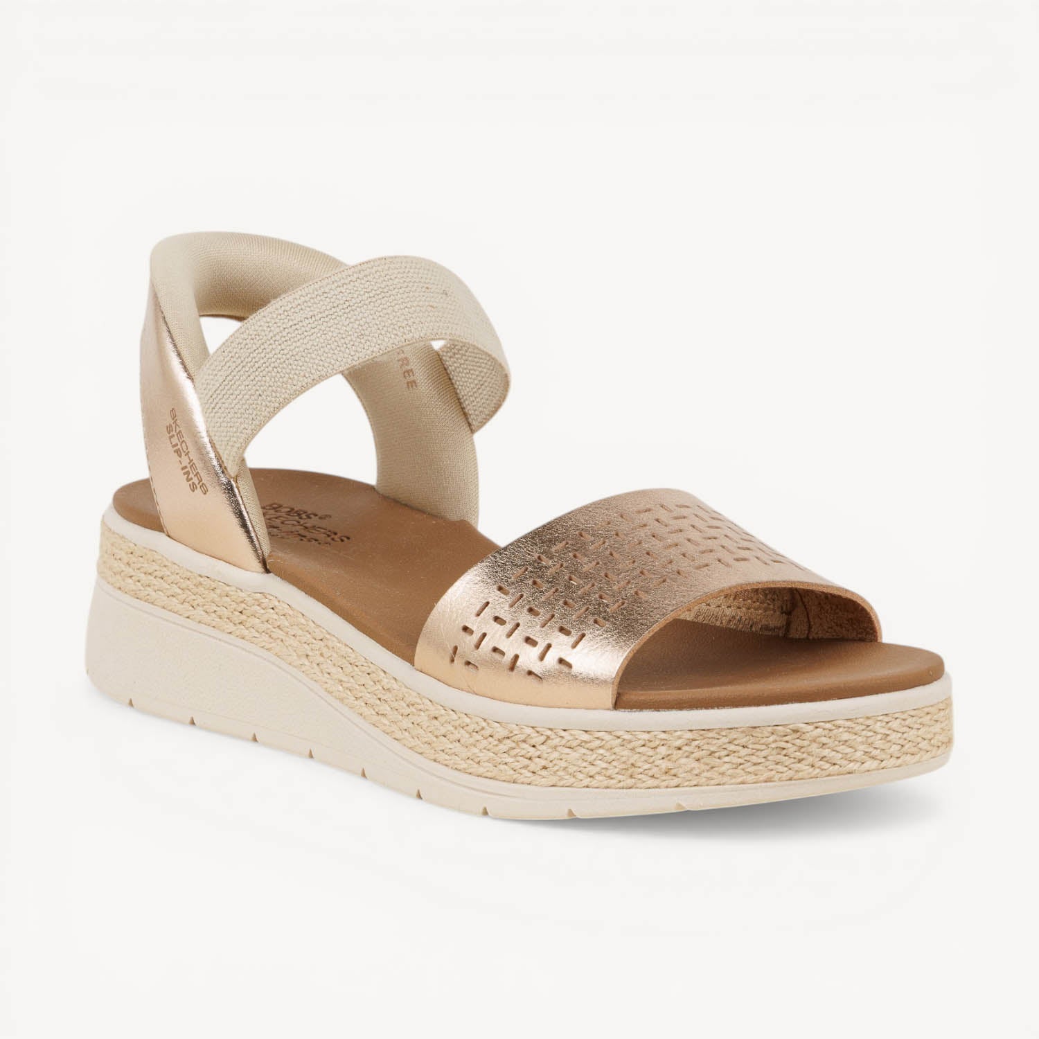 Sandales Femme SKECHERS BOS SUN RAY SLIP INS Or/Bronze