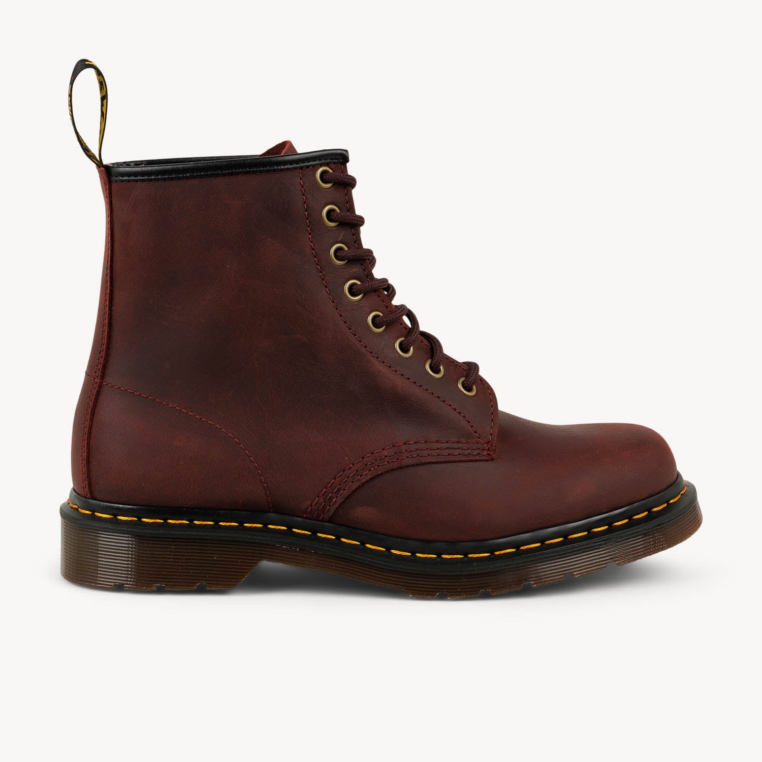 Boots et bottines Homme DOC MARTENS 1460 CRAZY HORSE Bordeaux