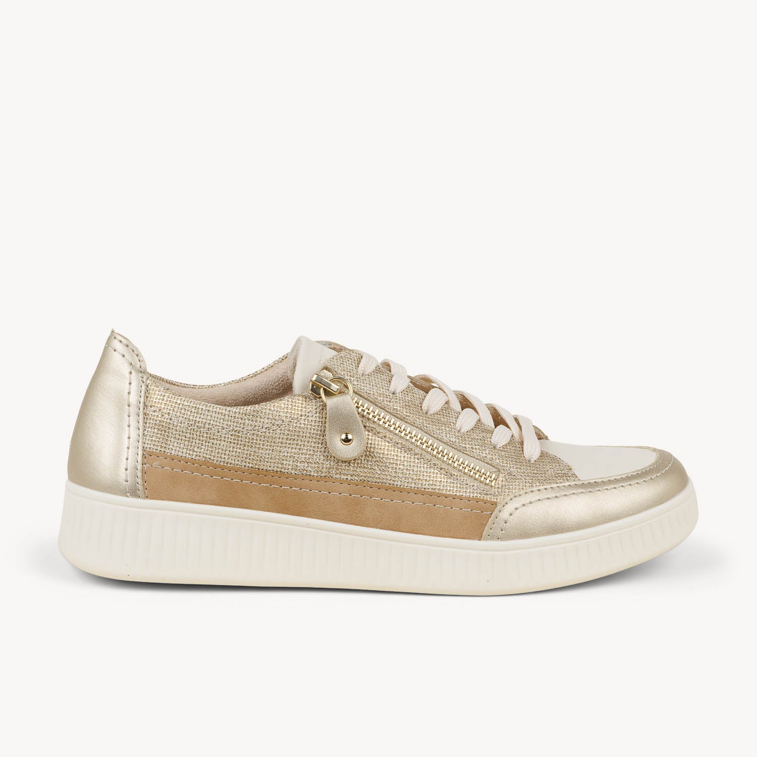Baskets Femme REMONTE REMATO Beige