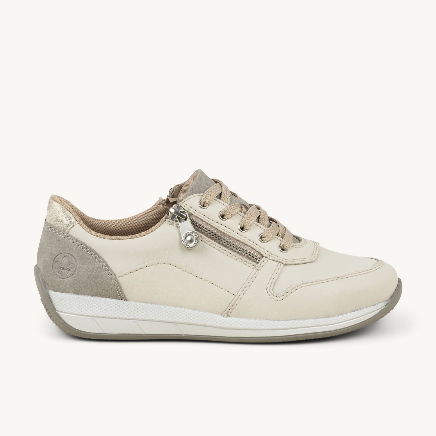 Baskets Femme RIEKER N1100 - RIOLTA Beige