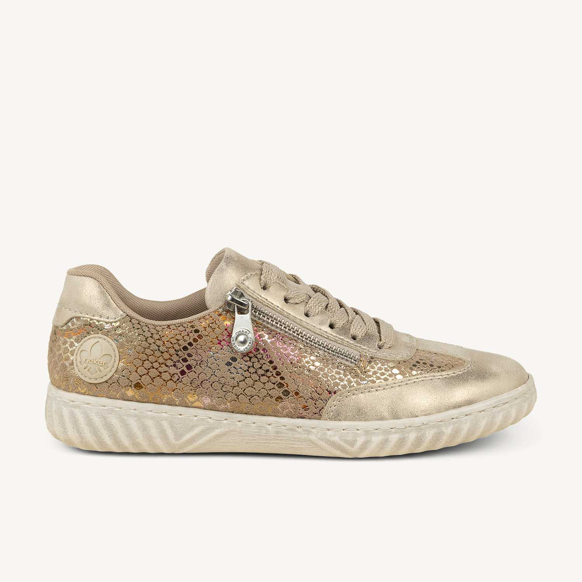 Baskets Femme RIEKER N0902 - RIUPOU Or/Bronze