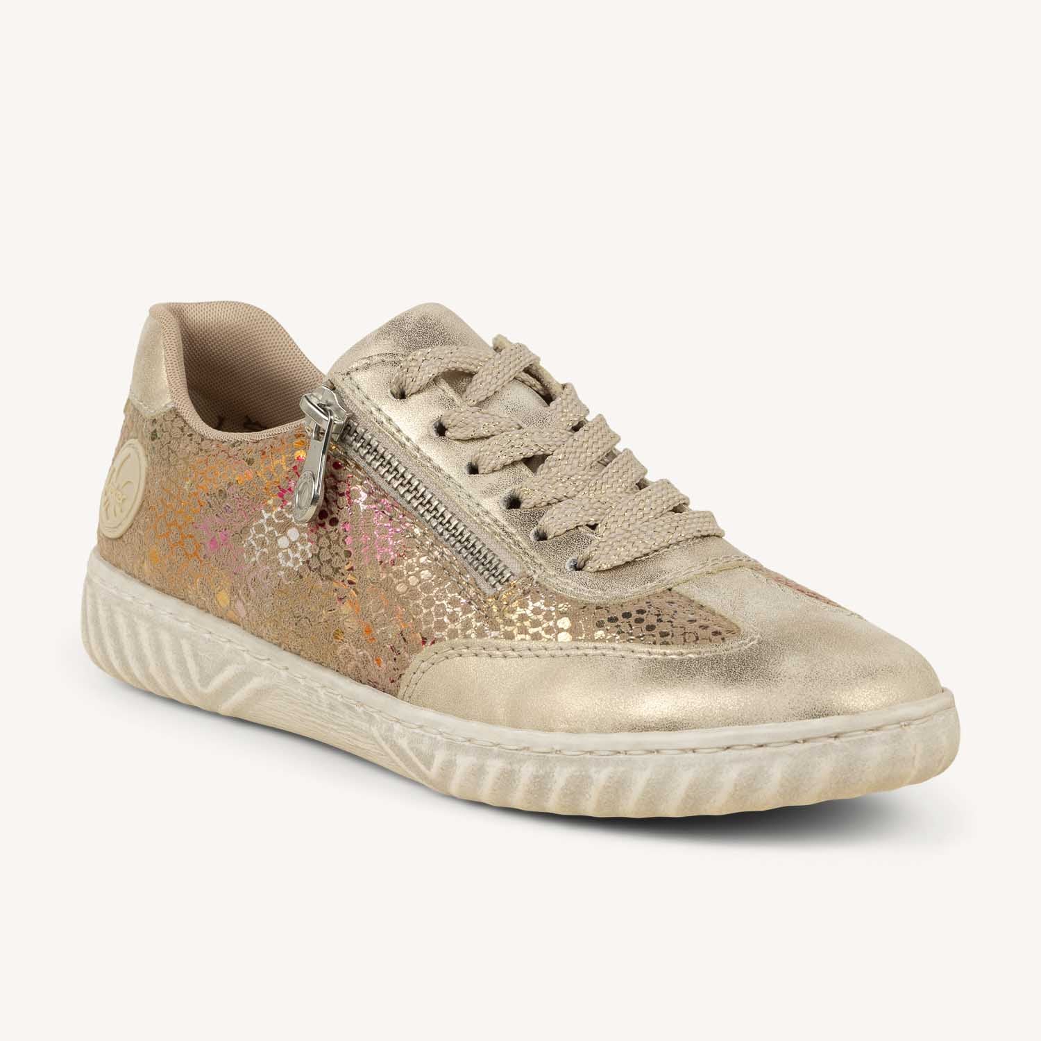 Baskets Femme RIEKER N0902 - RIUPOU Or/Bronze
