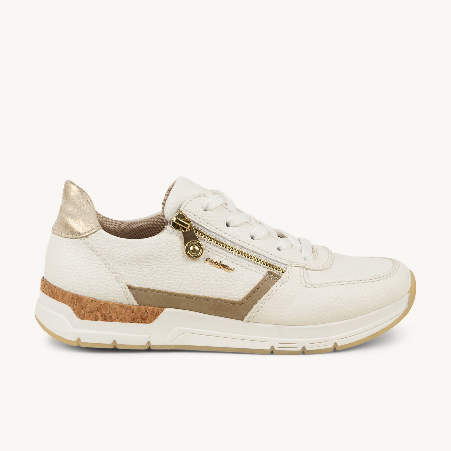 Baskets Femme RIEKER 58902 - RIEMO Blanc