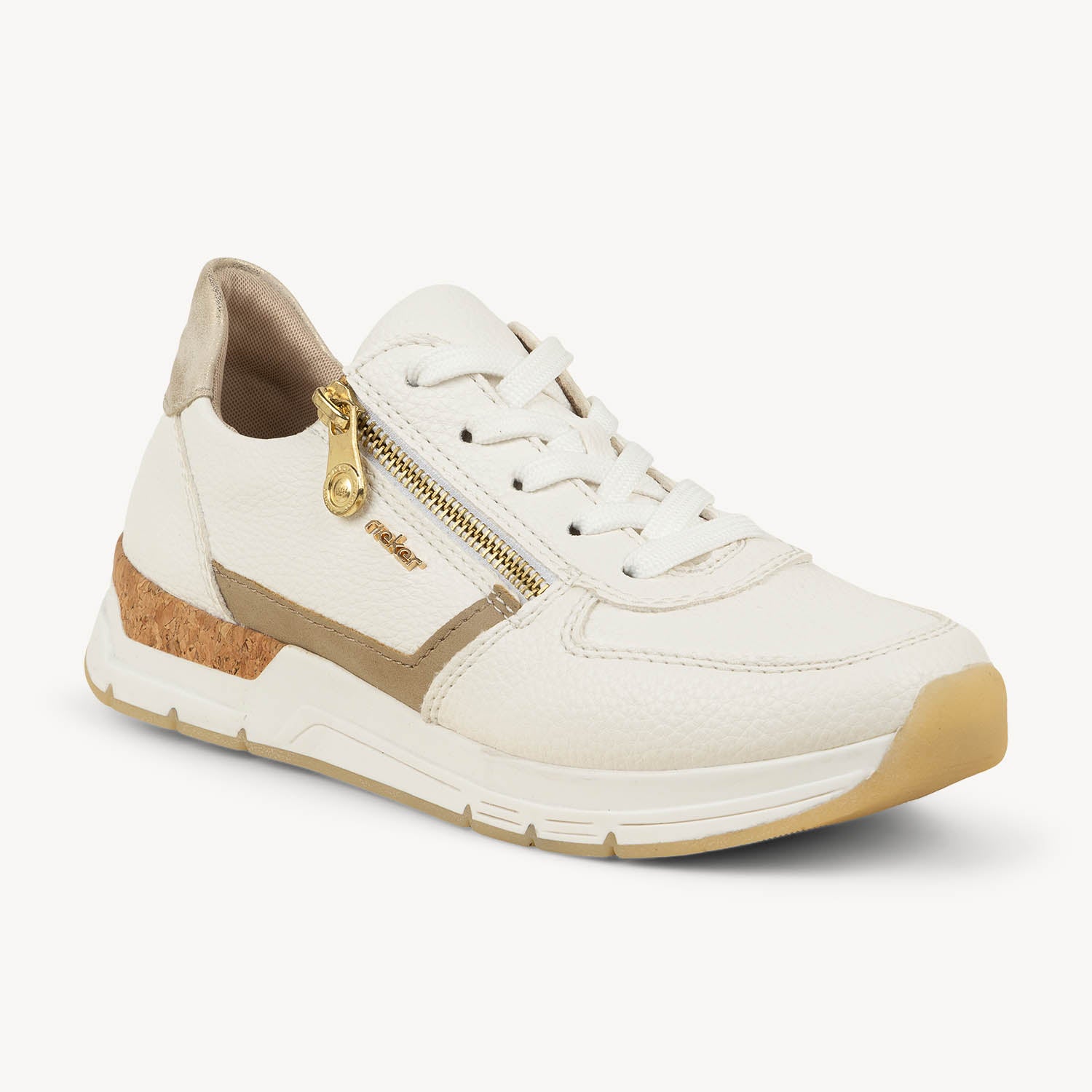 Baskets Femme RIEKER 58902 - RIEMO Blanc