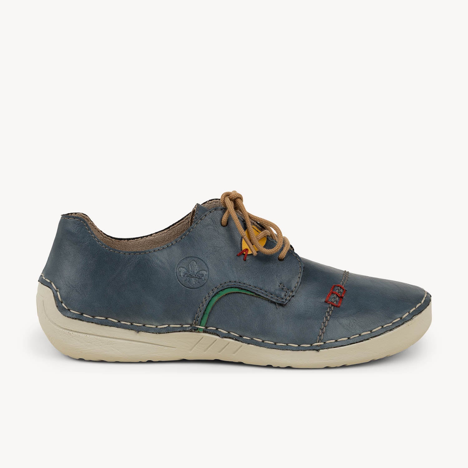 Derbies Femme RIEKER 52528 - RIEX Bleu