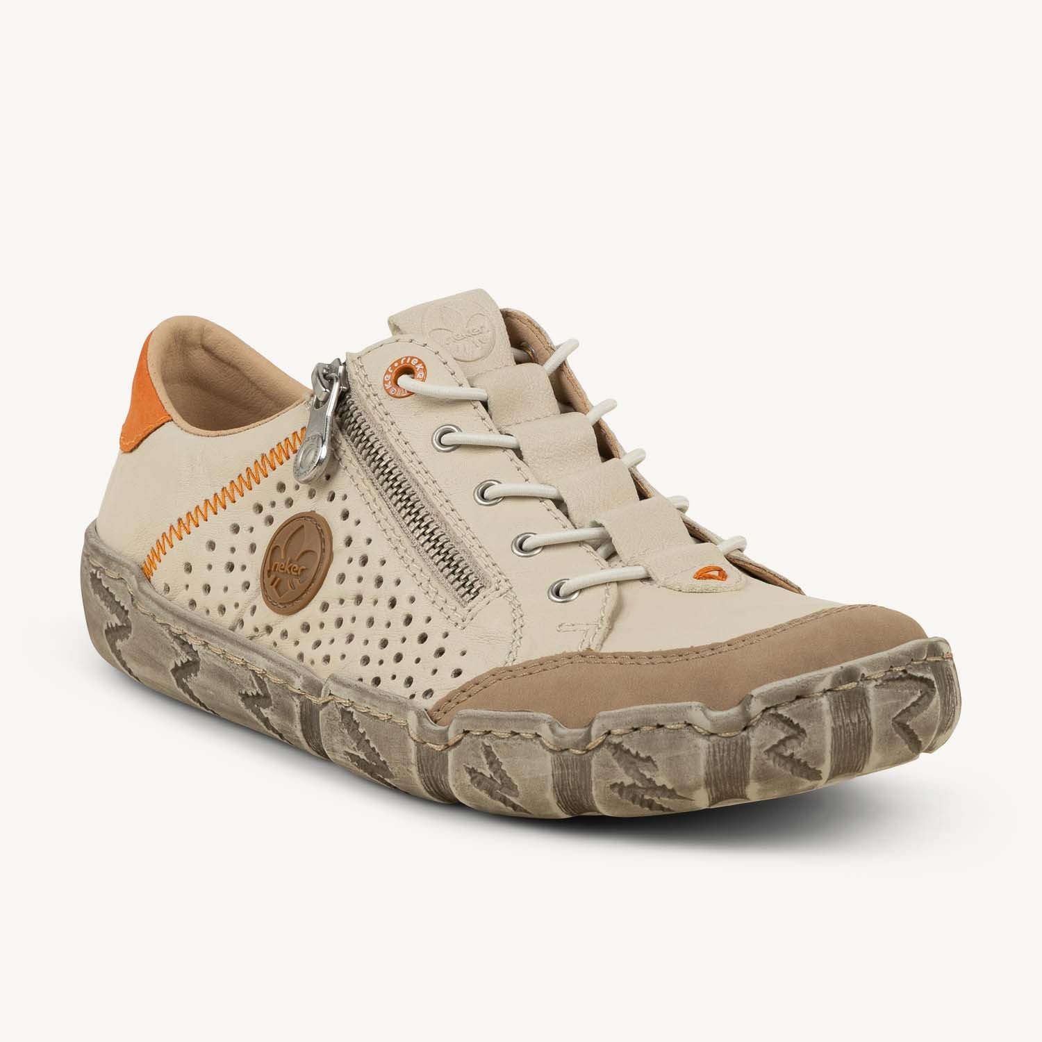 Baskets Femme RIEKER L0355 - RIEATRE Beige