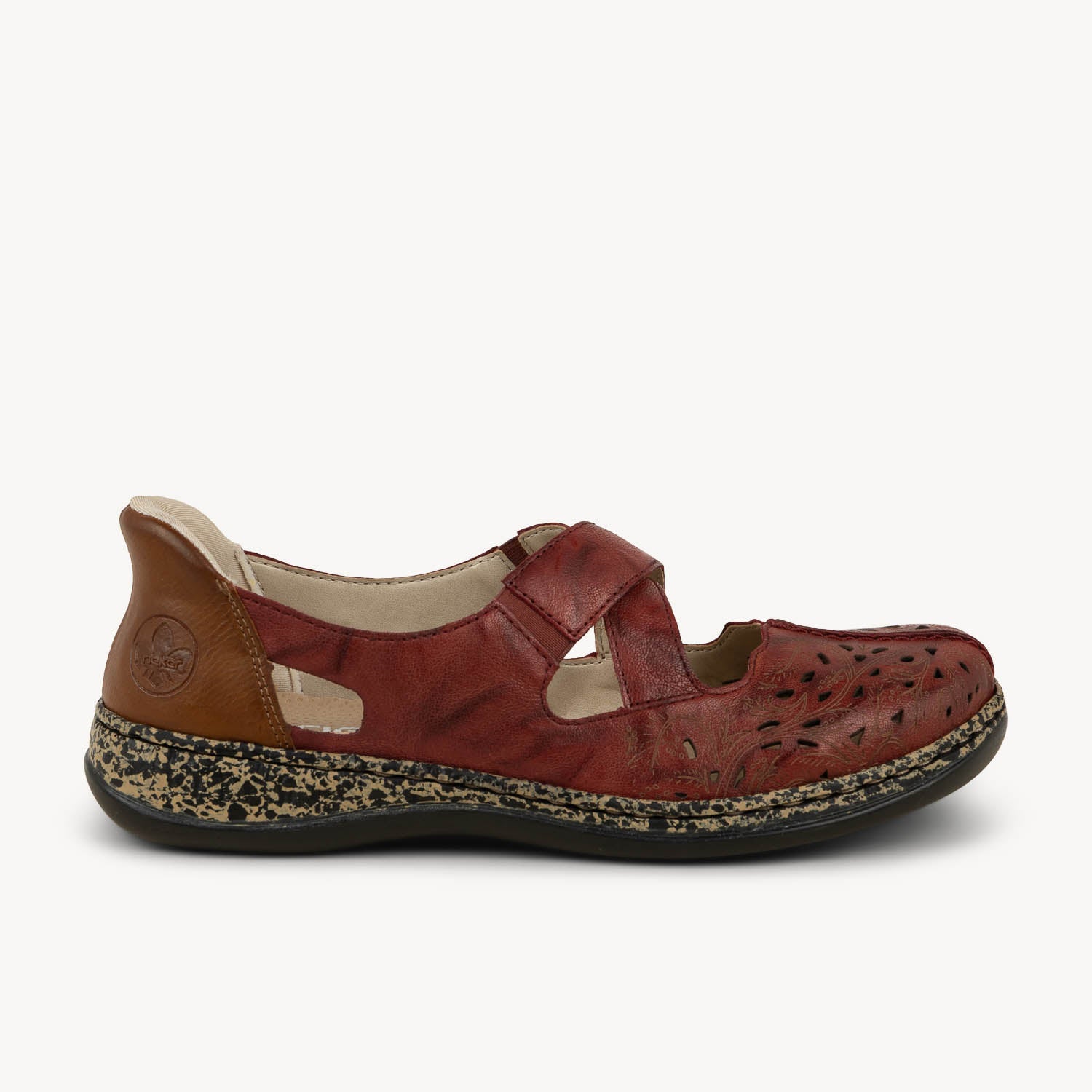 Ballerines et babies Femme RIEKER 46352 - RIOPA Rouge