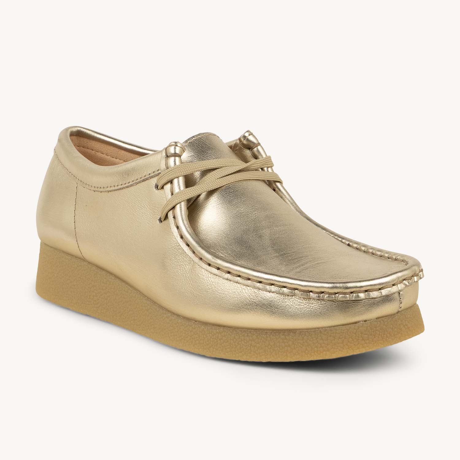 Derbies Femme CLARKS WALLABEE EVO Or/Bronze