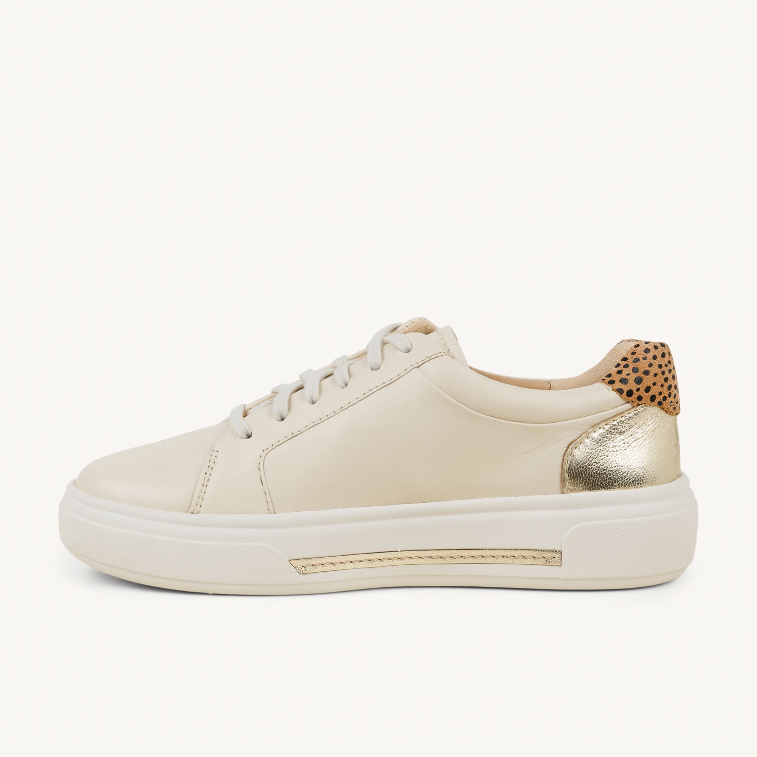 Baskets Femme CLARKS HOLLYROSE ZIP Beige