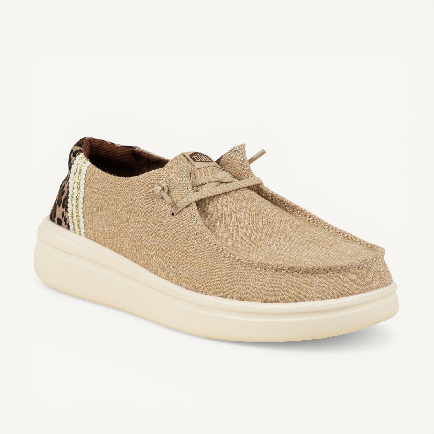 Chaussures bateau Femme DUDE 43780 - WENDY RISE ANIMAL Beige