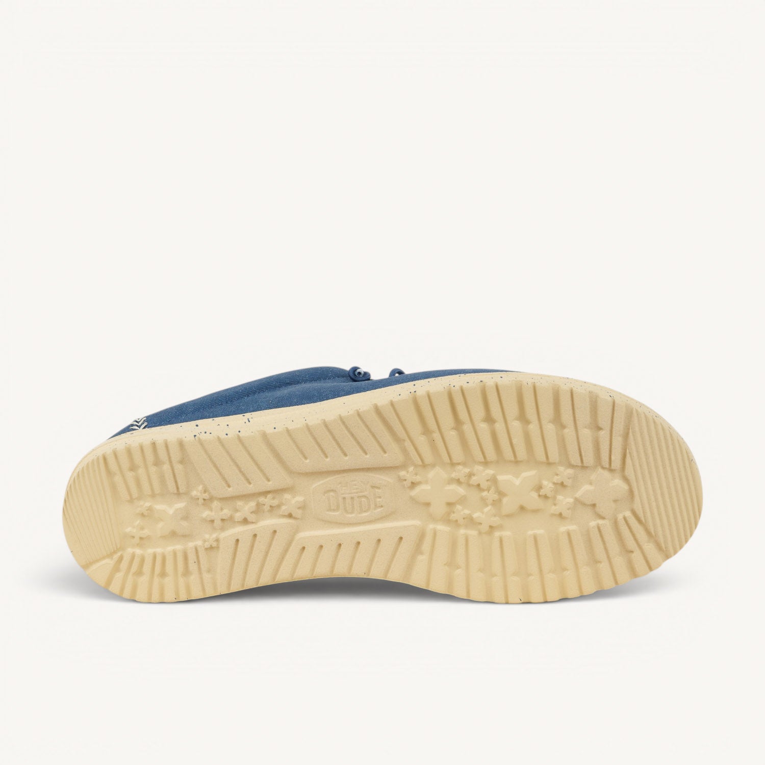 Chaussures bateau Homme HEYDUDE WALLY SLIP STRECH CANVAS Blanc