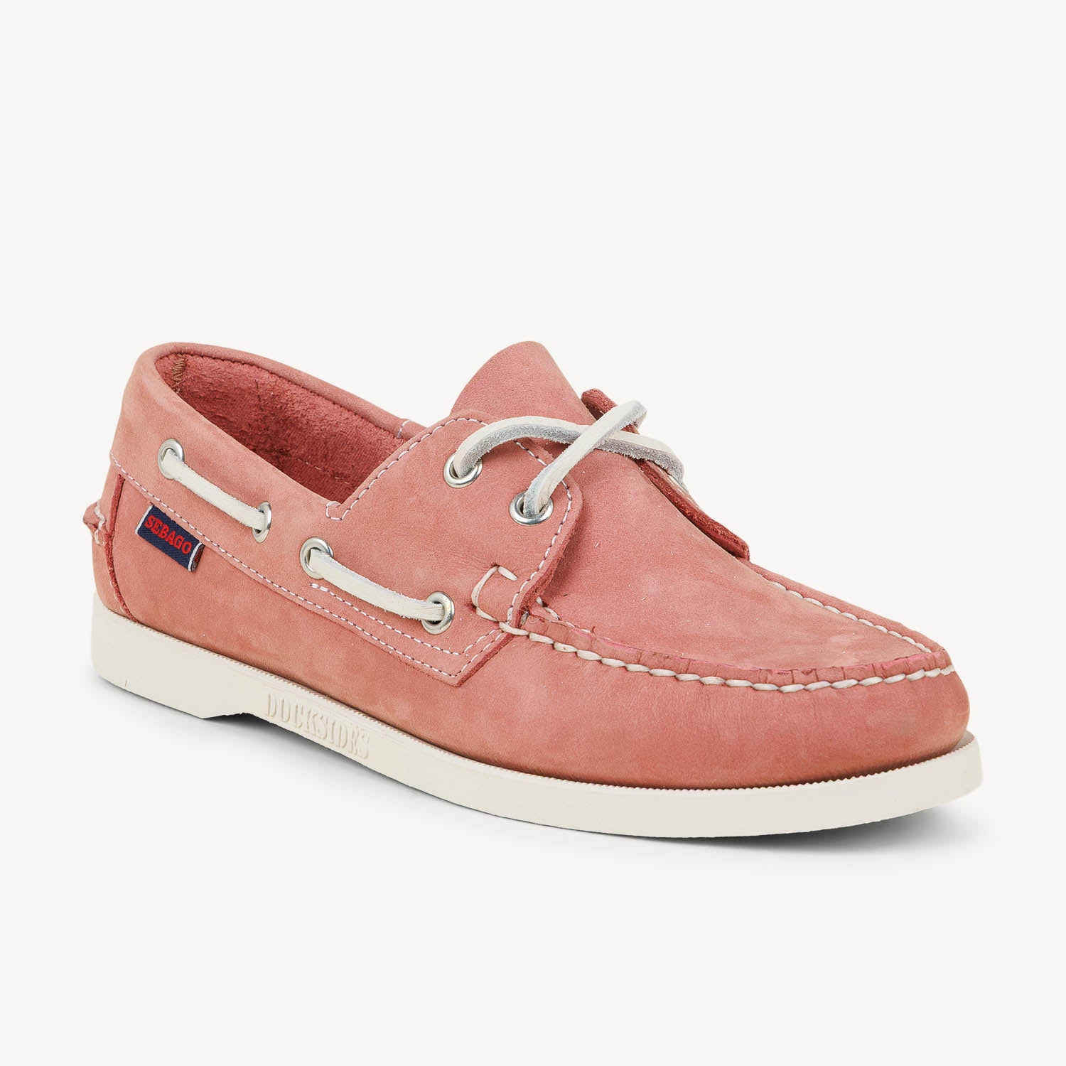 Chaussures bateau Femme SEBAGO PORTAND NUBUCK Rose