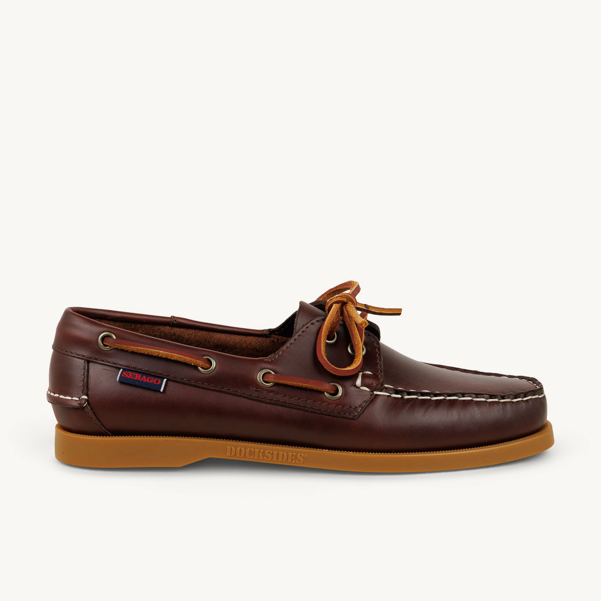 Chaussures bateau Femme SEBAGO PORTAND WAXED Marron