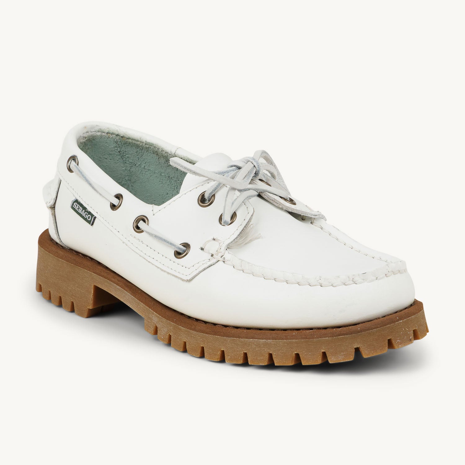Chaussures bateau Femme SEBAGO RANGER TALE Blanc