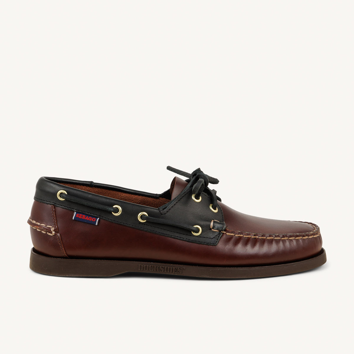 Chaussures bateau Homme SEBAGO PORTLAND WAXY LEATHER Marron