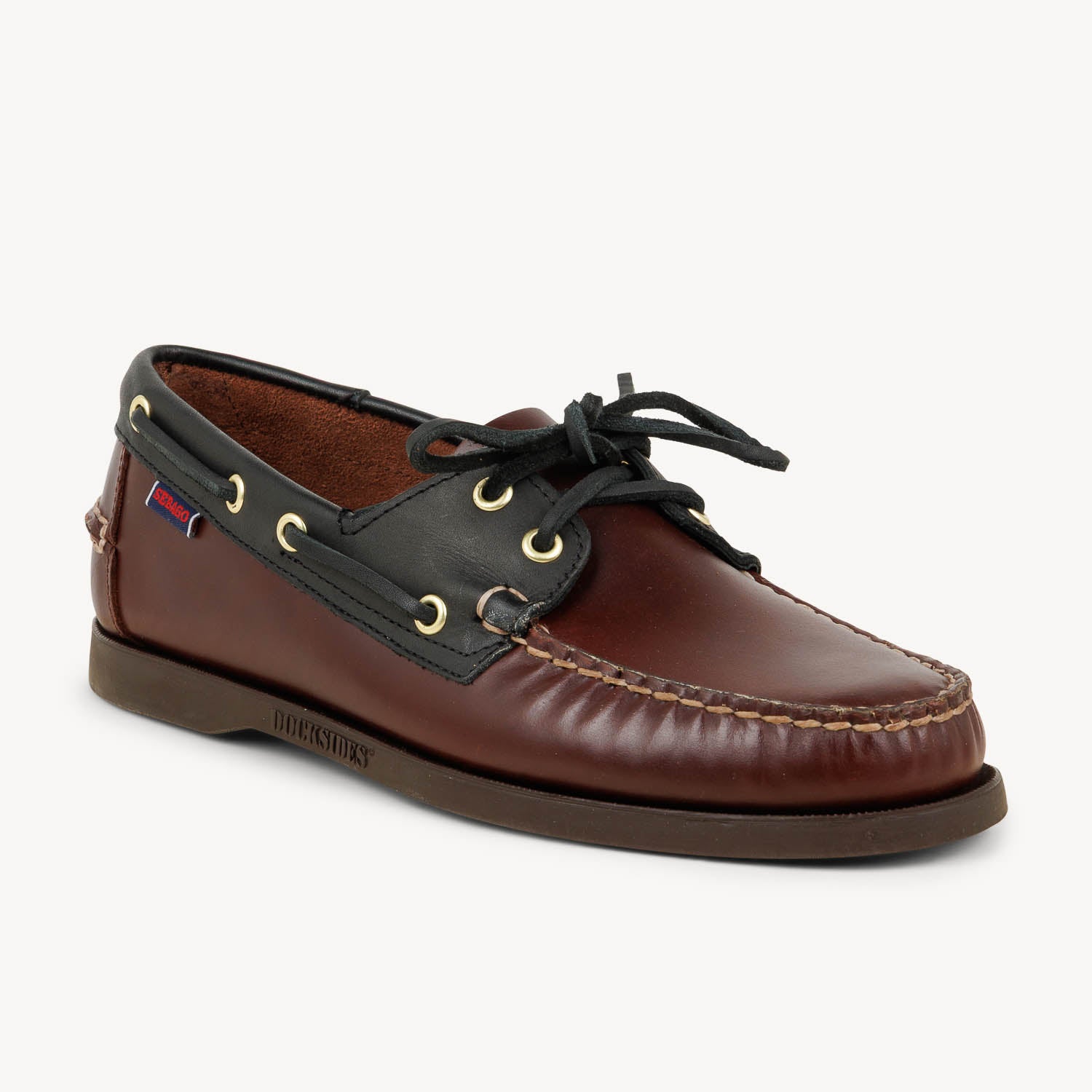Chaussures bateau Homme SEBAGO PORTLAND WAXY LEATHER Marron