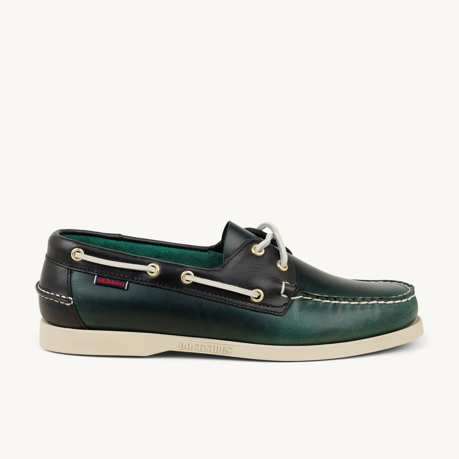 Chaussures bateau Homme SEBAGO PORTLAND WAXED Vert