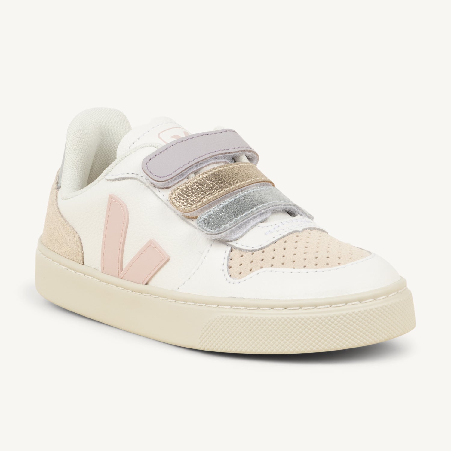 Sneakers Enfant VEJA SMALL V10 Blanc