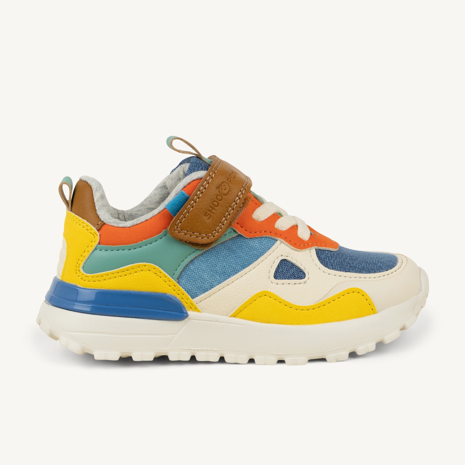 Baskets Enfant SHOO POM JOGGY SCRATCH Blanc