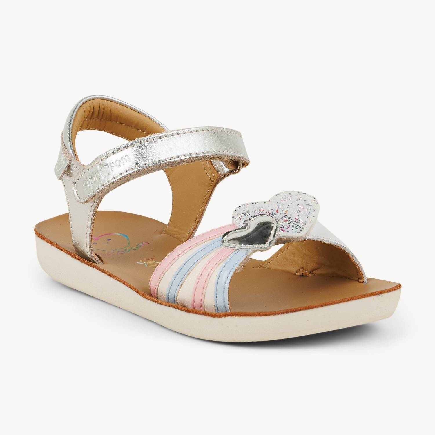 Sandales Enfant SHOO POM GOA HEART Blanc