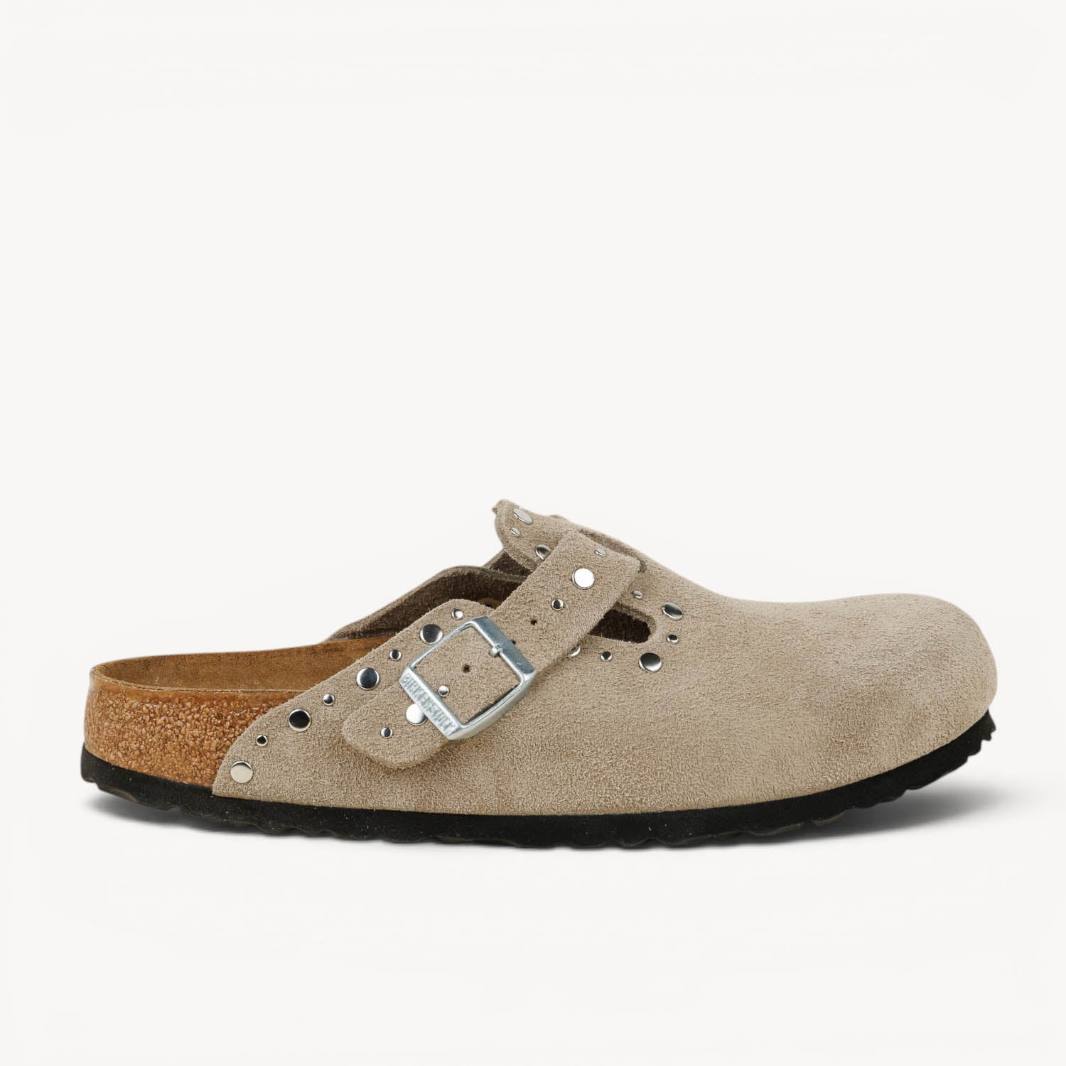 Mules Femme BIRKENSTOCK BOSTON RIVET Beige