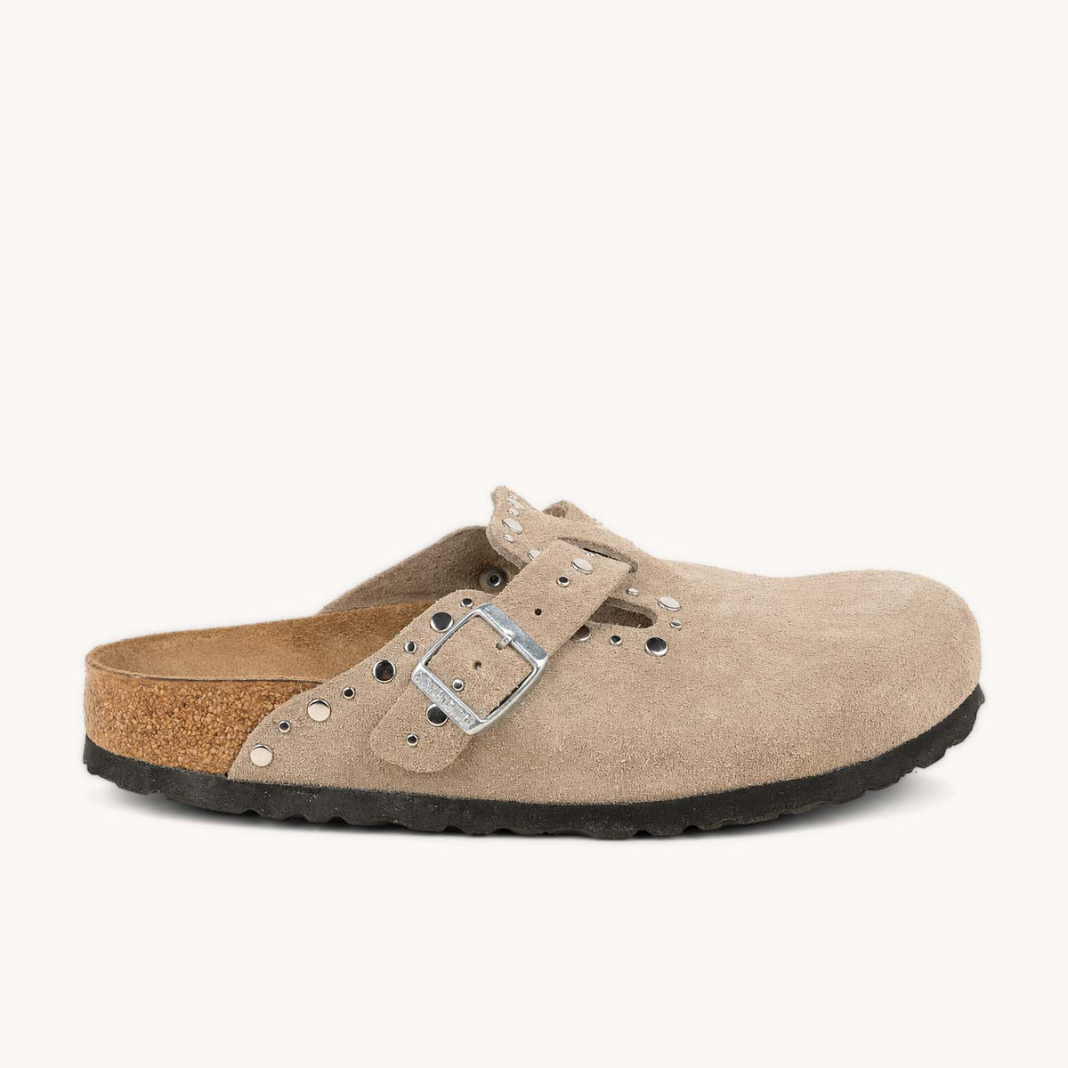 Mules Femme BIRKENSTOCK BOSTON RIVET Beige
