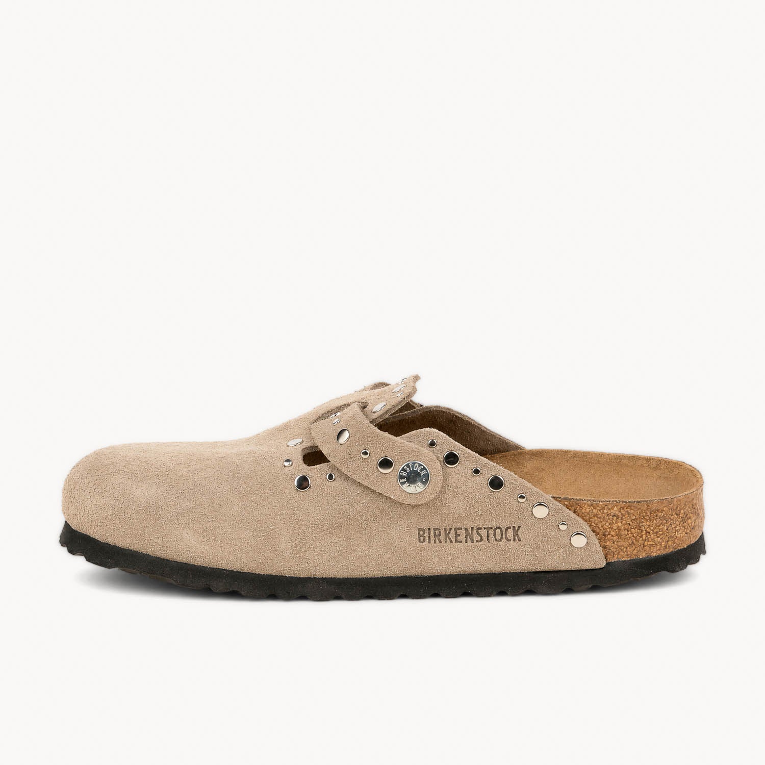 Mules Femme BIRKENSTOCK BOSTON RIVET Beige