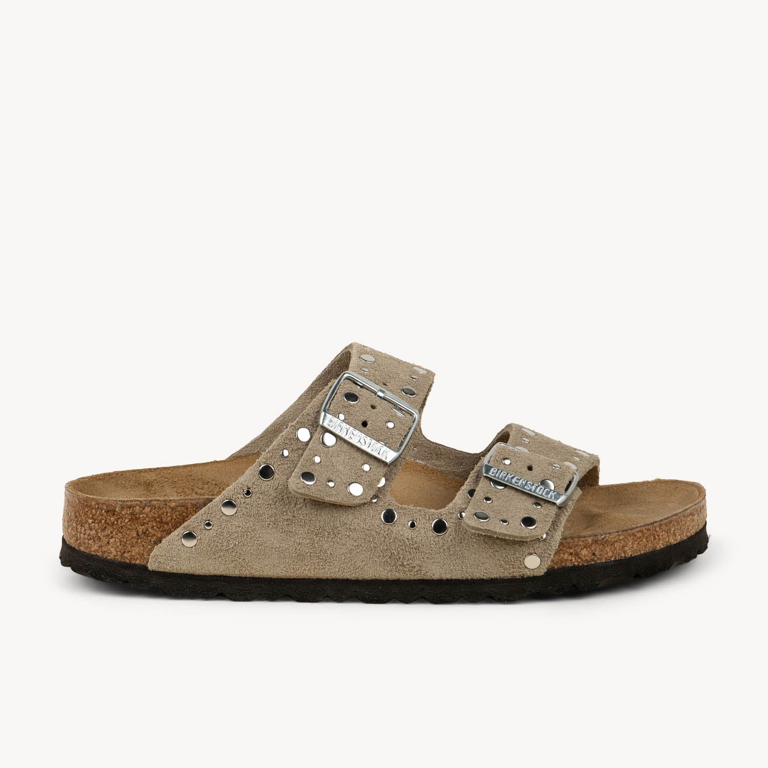 Mules Femme BIRKENSTOCK ARIZONA RIVET Beige
