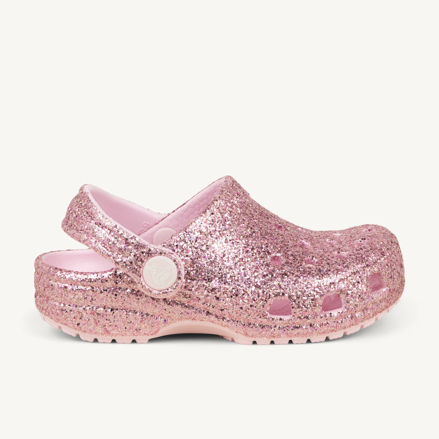Tongs et Crocs Enfant CROCS CLASSIC CHUNKY GLITTER Rose