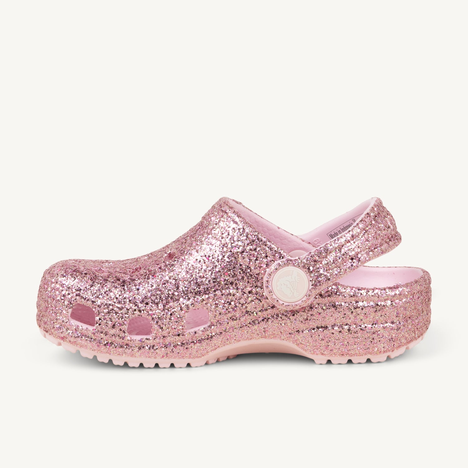 Tongs et Crocs Enfant CROCS CLASSIC CHUNKY GLITTER Rose