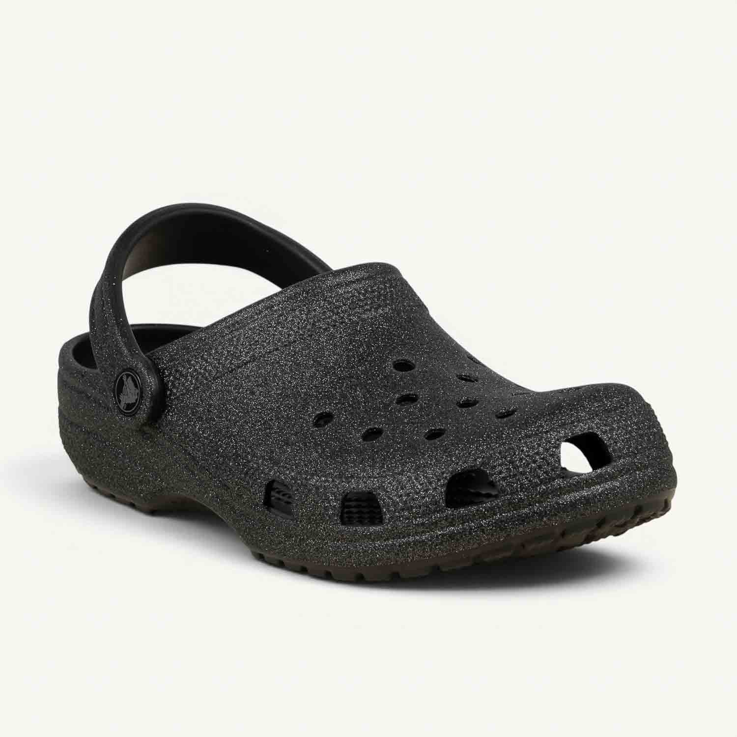 Tongs et crocs Femme CROCS CLASSIC GLITTER Noir