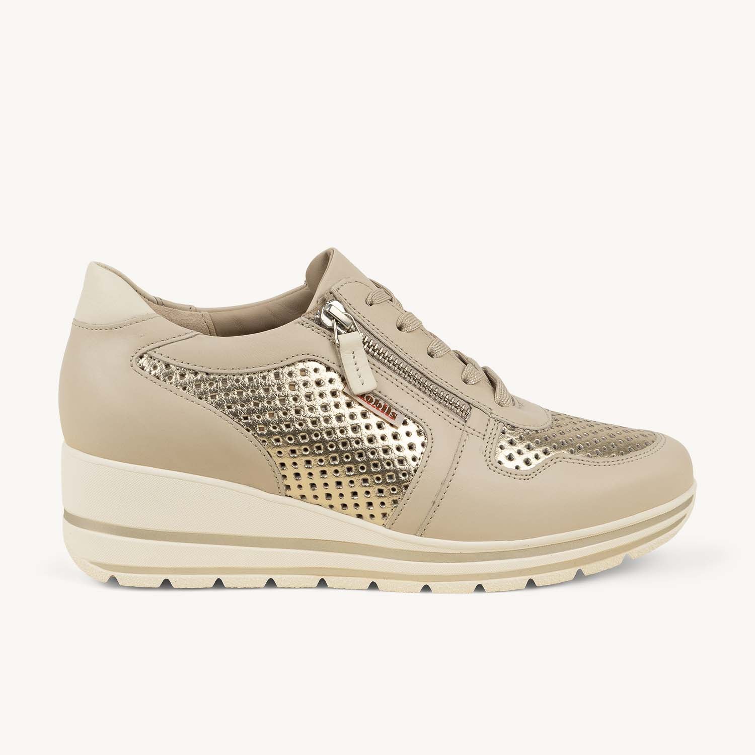 Baskets Femme MOBILS BY MEPHISTO ABBY PERF Beige