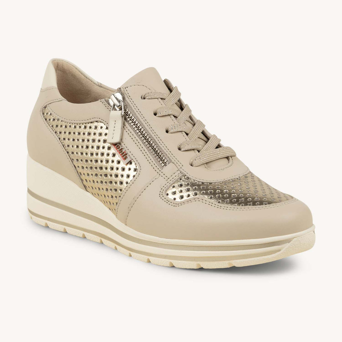 Baskets Femme MOBILS BY MEPHISTO ABBY PERF Beige