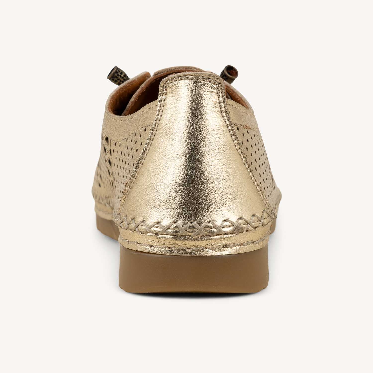 Baskets Femme ELUE PAR NOUS ZEVEUPA 7292902 Or/Bronze